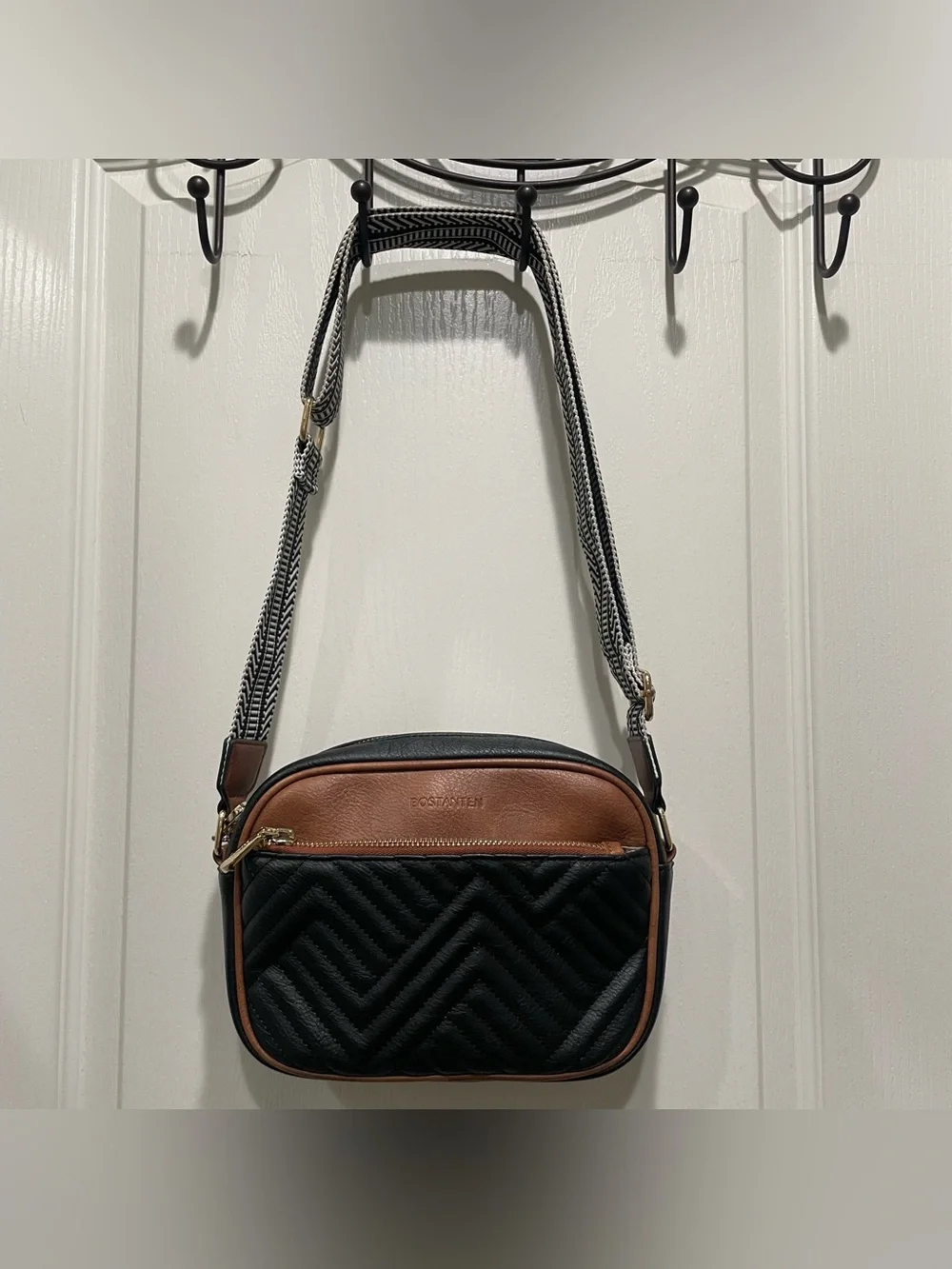 BOSTANTEN Quilted Crossbody Bag Vegan Leather Travel Resortwear Boho Festival - Picture 8 of 13